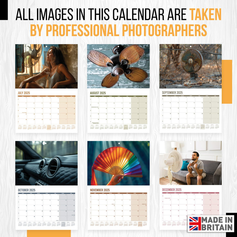 Calendar 2025 Joke Only Fans - A3 Month to View, features 12 High Resolution Images of the Fans - Funny, Gag, Great Gift for Birthdays, Secret Santa Christmas Stocking Present - Gift Guide