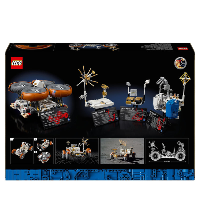 LEGO Technic NASA Apollo Lunar Roving Vehicle – LRV, Space Rover Model Kit for Adults to Build, Collectible Home or Office Decor Set, Gift for Men, Women, Him and Her 42182