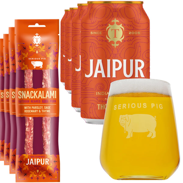 Serious Pig | IPA Beer & Salami Gift Box | Jaipur Pairing Pack (8 Pack) - Gift Guide