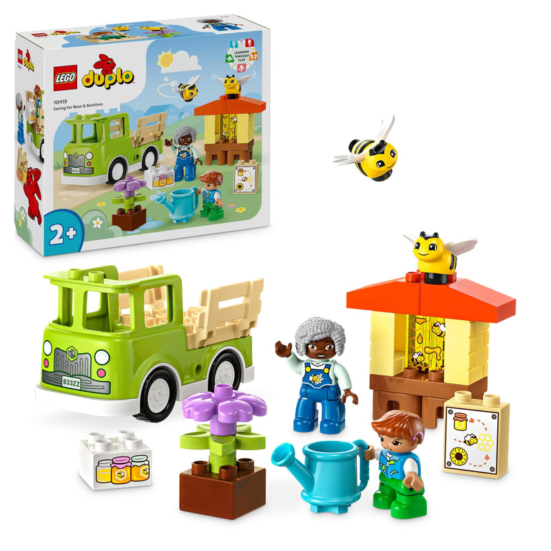 LEGO DUPLO Town Caring for Bees & Beehives, Kids’ Learning Toy with Drivable Truck, Beehive and 2 Figures, Early Development and Activity Toys, Gifts for Toddlers, Boys & Girls Aged 2 Plus 10419