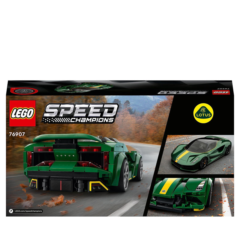 LEGO 76907 Speed Champions Lotus Evija Voiture de Course, Jouet Réduit Avec Minifigure de Pilote de Course, Jouet Pour Enfants