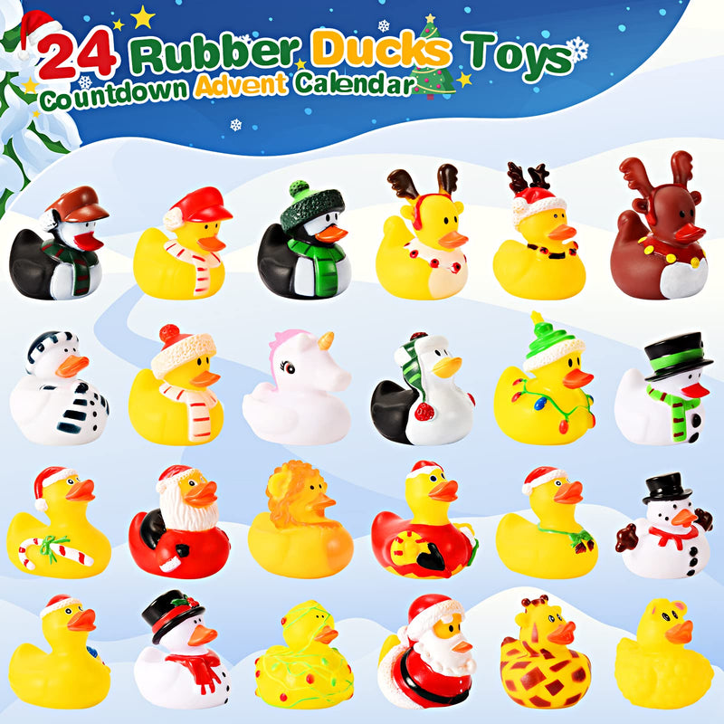 Gralal Advent Calendar 2024 Kids, Rubber Duck Bath Toys 24 Days Christmas Countdown Calendar 2024 Christmas Xmas Gifts for Kids Eve Gifts for 3-9 Year Old Girls Toys for 3-10 Year Old Boys - Gift Guide