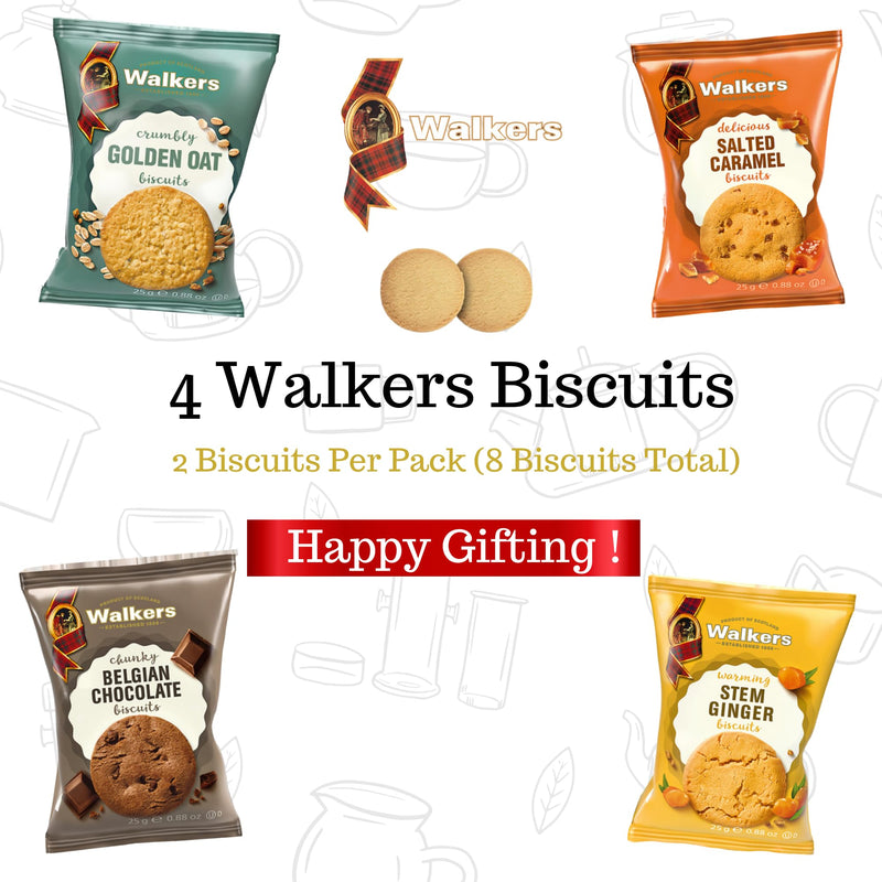 Biscuits Gift Set With Scottish Shortbread & Fine English Tea Git Set | Inluding 8 Biscuits, 28 Shortbread Pieces & 40 Breakfast Tea Bags | Birthday Gift for Mum, Dad, Grandparents - Gift Guide