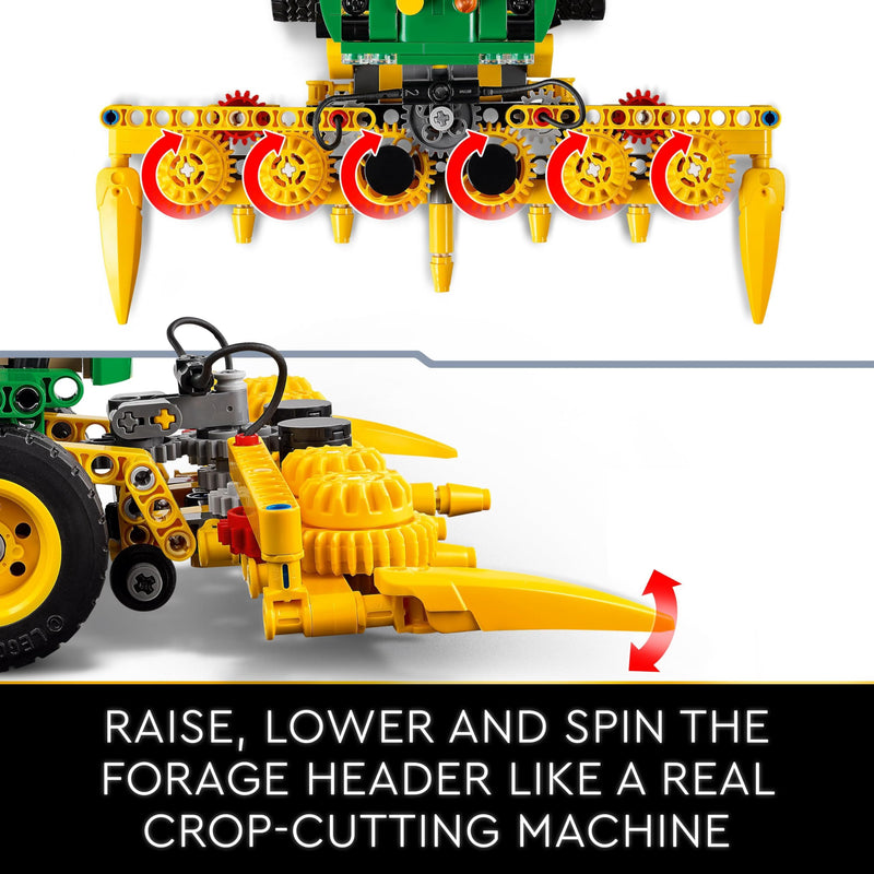 LEGO Technic John Deere 9700 Forage Harvester, Tractor Toy for Kids, Farm Set, Vehicle Model Building Kit with Realistic Functions for Imaginative Play, Gift for Boys and Girls Aged 9 Plus 42168