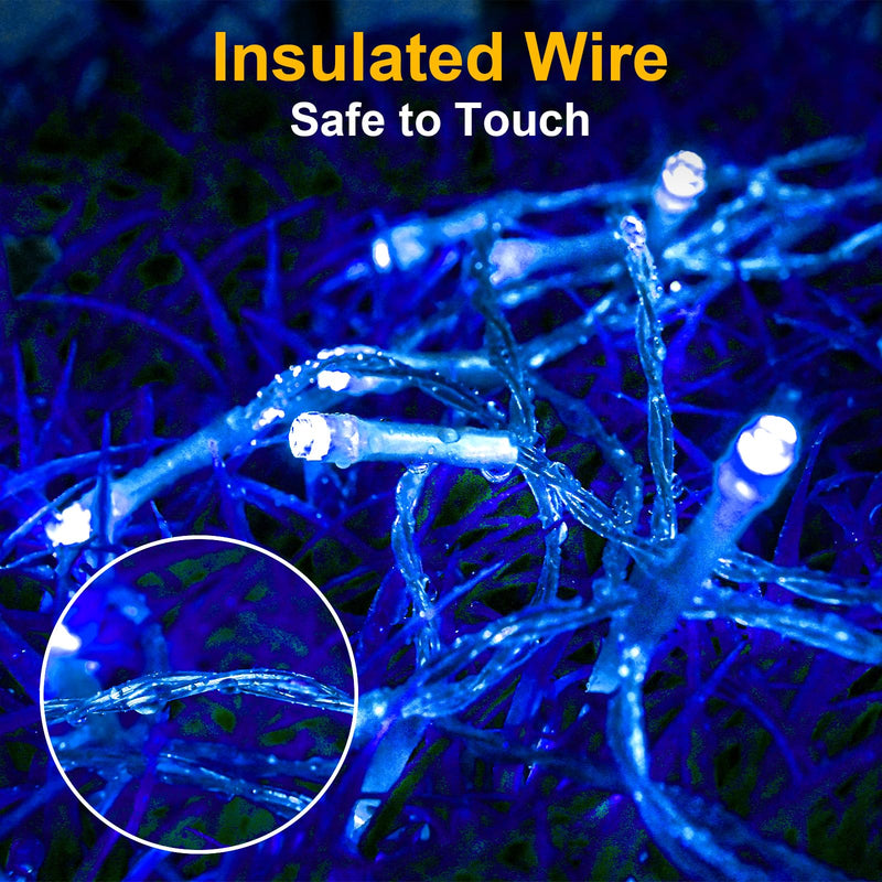 Christmas Fairy Lights Battery Operated Waterproof String Lights With Timer 3M 30 LED Lights Battery Powered Outdoor Indoor For Christmas Decorations, Bedroom, Door, Window, Terrace, Party, Blue - Gift Guide