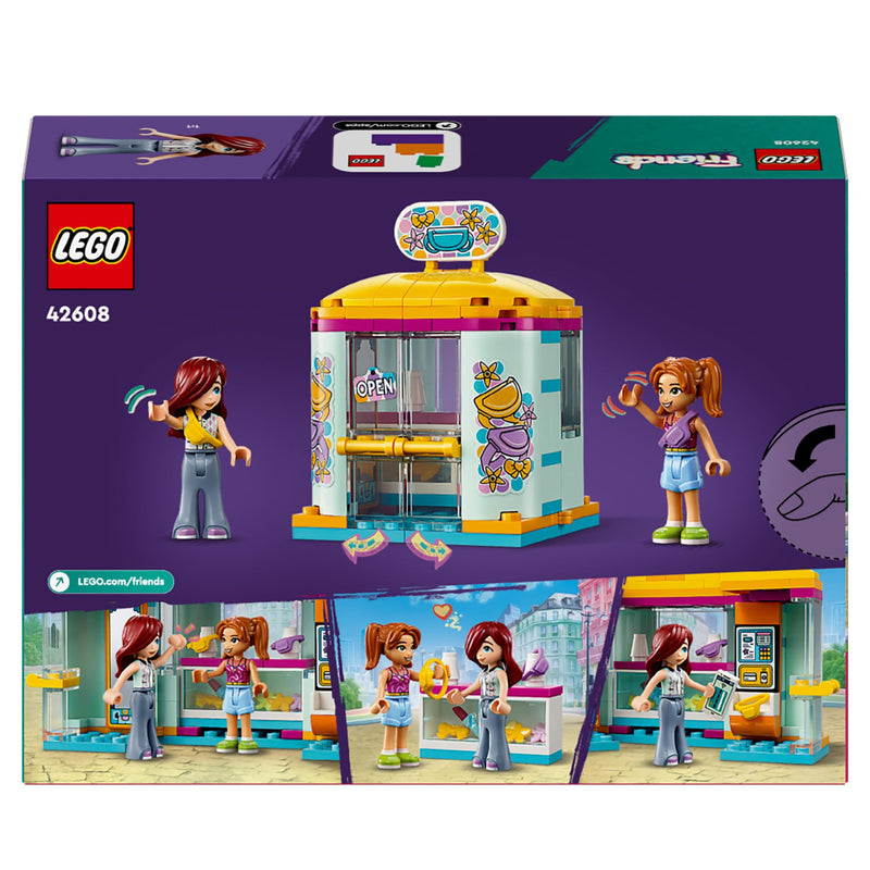 LEGO Friends Tiny Accessories Shop, Building Toy for 6 Plus Year Old Girls, Boys & Kids, Mini-Dolls Playset with Characters Paisley and Candi, Small Birthday Gift Idea 42608