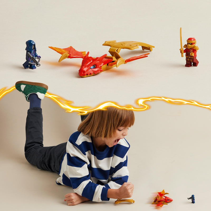 LEGO NINJAGO Kai’s Rising Dragon Strike, Ninja Toy for 6 Plus Year Old Boys, Girls & Kids, Figure Building Set with Kai Minifigure and Mini-Katana Sword Accessory, Role-play Toys, Gift Idea 71801