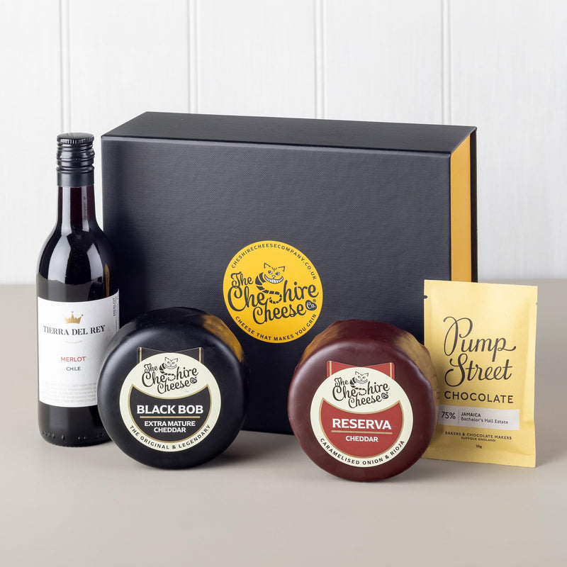 Indulgent Cheese, Wine and Chocolate Gift Set | Cheese & Chocolate Gift Hamper from the Cheshire Cheese Company - Gift Guide
