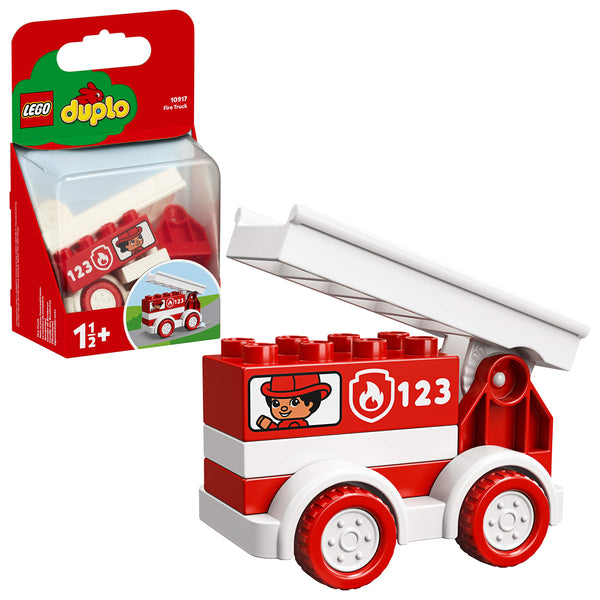 LEGO 10917 DUPLO My First Fire Truck Toy, Fire-Engine Starter Set for Toddlers 1 .5 Year Old