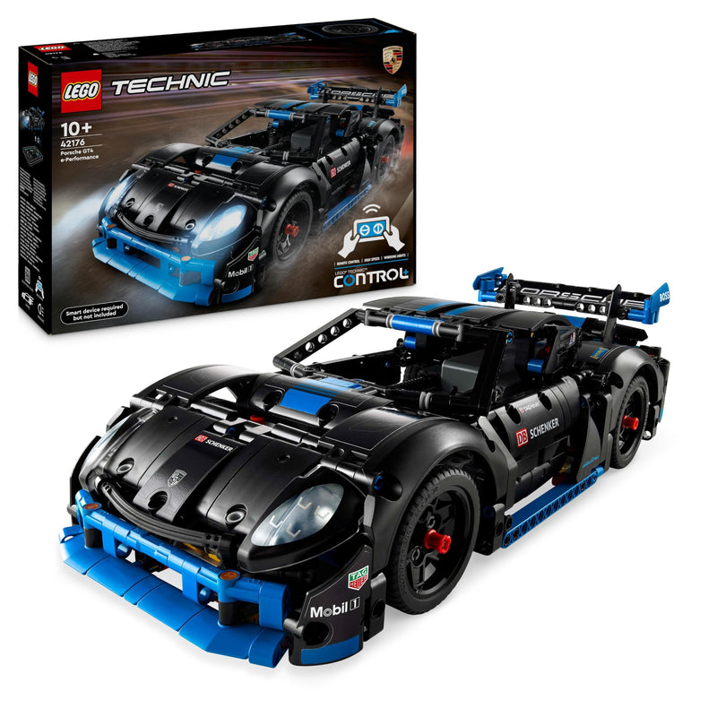 LEGO Technic Porsche GT4 e-Performance Race Car Toy for 10 Plus Year Old Boys & Girls, Model Vehicle with Remote Control Action, Kids' Bedroom Decoration, Birthday Gift Idea 42176