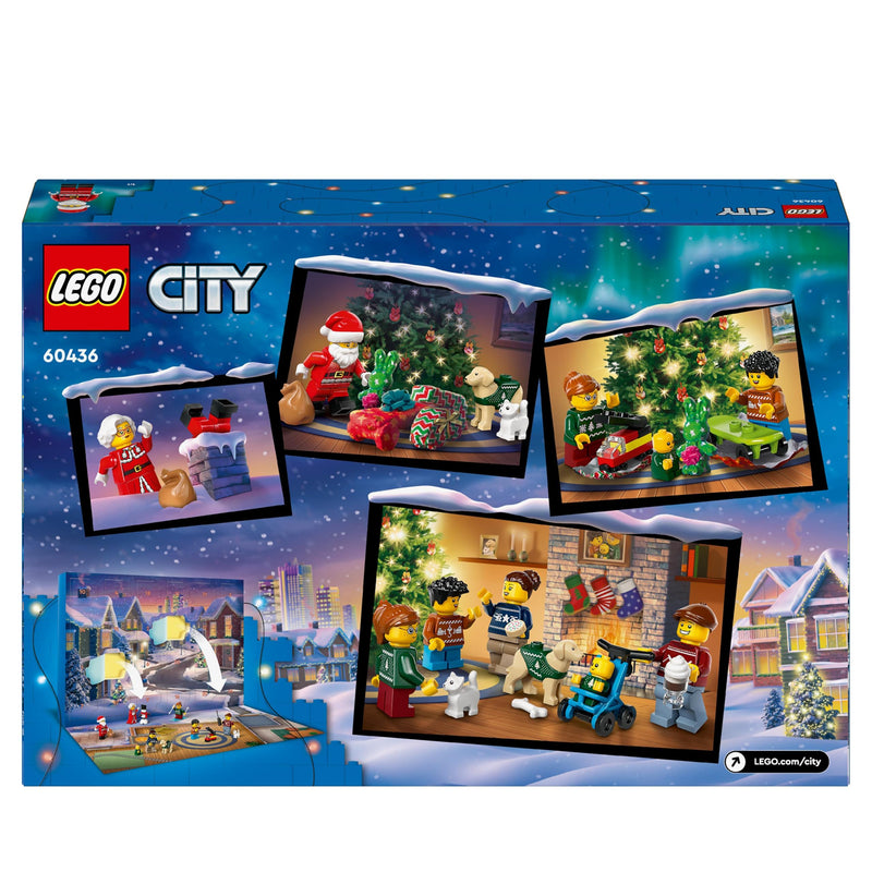 LEGO City Advent Calendar 2024, Countdown to Christmas Set, Toy for 5 Plus Year Old Boys & Girls, with 24 Surprises for Kids, Fun Characters Include Santa and Mrs. Claus Minifigures 60436 - Gift Guide