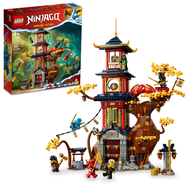 LEGO NINJAGO Temple of The Dragon Energy Cores 71795, Building Toy with a NINJAGO Temple and 6 Minifigures Including Cole, Kai and NYA' Gift for Kids Ages 8+ Who Love Buildable Ninja Playsets