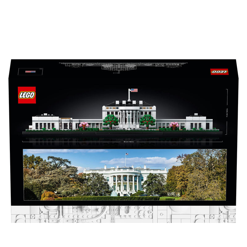 LEGO 21054 Architecture The White House Display Model Building Kit, Landmark Collection Set for Adults, Collectible Home Décor Gift Idea for Men, Women, Him or Her