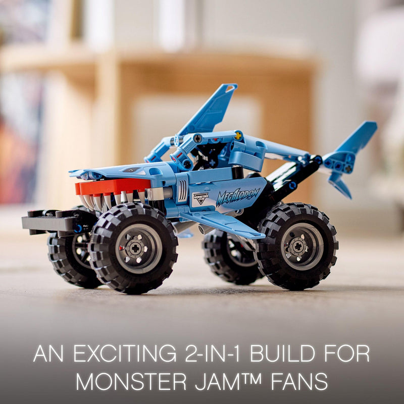 LEGO Technic Monster Jam Megalodon 42134 Model Building Kit; A 2-in-1 Build for Kids Who Love Monster Truck Toys; Kids Will Love Racing This Cool Shark Vehicle; for Ages 7+ (260 Pieces)