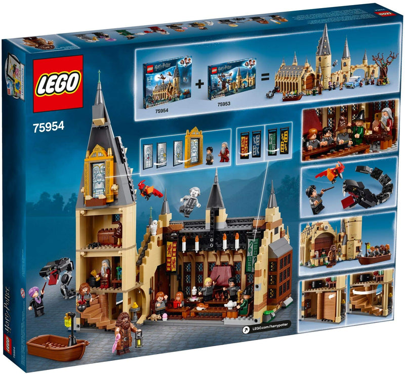 LEGO 75954 Harry Potter Hogwarts Great Hall Castle Toy, Gift Idea for Wizarding World Fan, Building Set for Kids