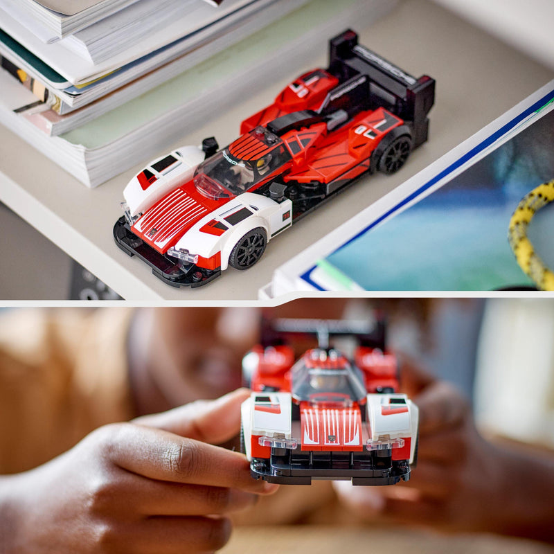 LEGO Speed Champions Porsche 963, Model Car Building Kit, Racing Vehicle Toy for Kids, 2023 Collectible Set with Driver Minifigure 76916