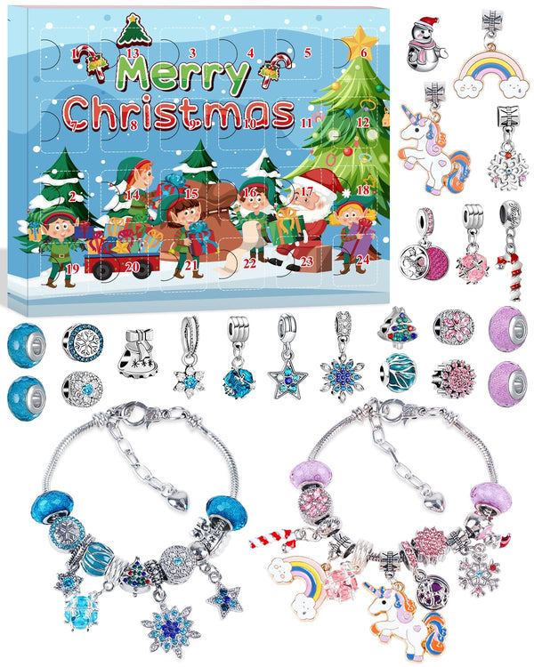 Jewellery Girls Advent Calendar 2024 Kids: Charm Jewellery Bracelet Making Kit Unicorn Gifts for Girls Advent Calendar, Christmas Stocking Fillers Kids Girls Presents for 5 6 7 8+ Year Old Girls Gifts - Gift Guide