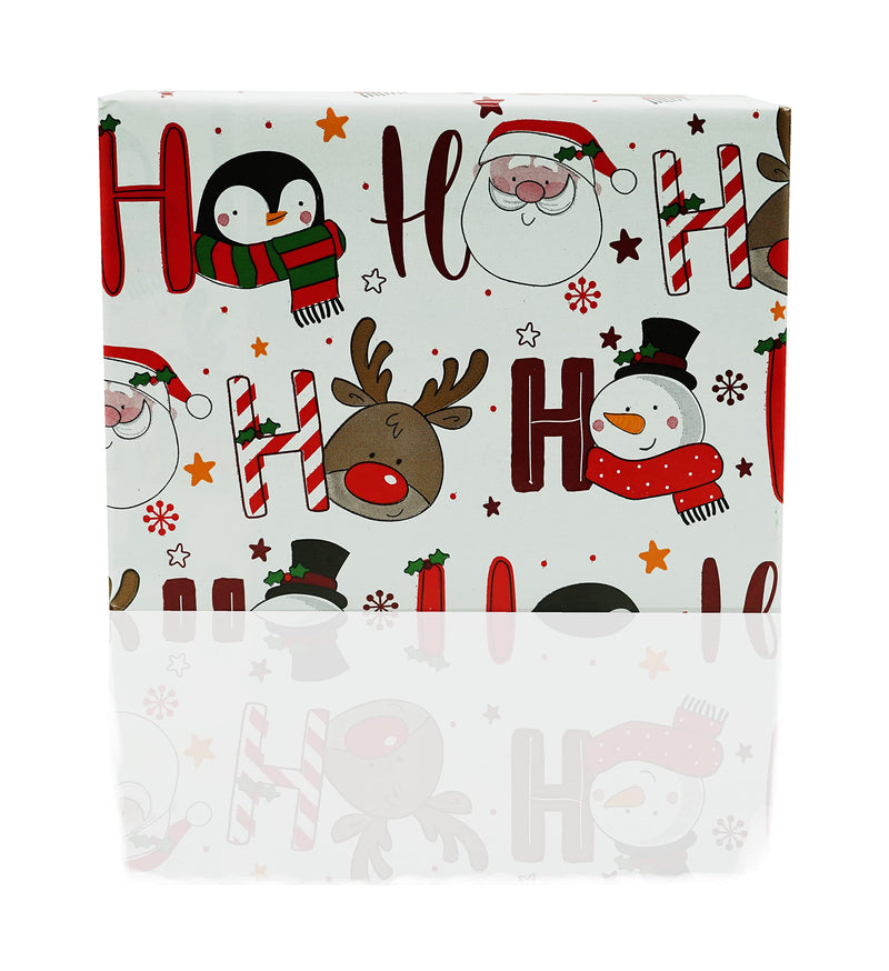 4 x 7M Cute Christmas Character Gift Wrapping Paper roll With 32 Matching Tag -Perfect for Christmas, Birthday, Festival, Party or Wedding Gift and Festive Decoration - Gift Guide