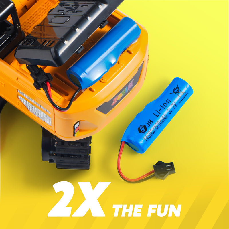 JOYIN Remote Control Excavator RC Digger Tractor Toys for Boys, 2.4Ghz RC Excavator Toy with Light, Construction Vehicles Toys Car for Boys 3 4 5 6 7 8-12 Year Old Kids, Birthday Gift Boy Age 3 4 5 6 - Gift Guide