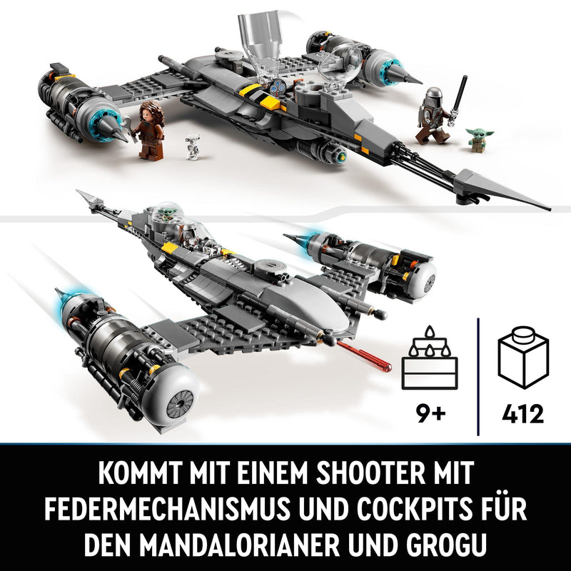 LEGO Star Wars The Mandalorian's N-1 Starfighter Building Toy, The Book of Boba Fett, Gift idea for Kids, Boys & Girls Age 9 Plus with Baby Yoda and Droid Figures 75325