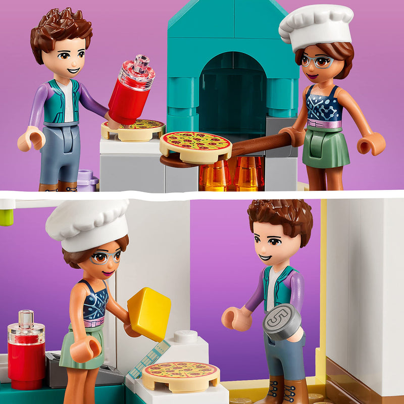 LEGO Friends Heartlake City Pizzeria 41705 Building Kit; Includes Friends Characters Olivia and Ethan; Pizza-Play Creative Gift for Kids Aged 5+ (144 Pieces)