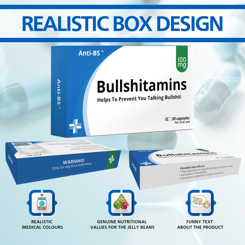 Funny Rude Joke Pill Tablets Box Prank with Jelly Beans Sweets Inside Gift for Men Him Secret Santa Christmas Stocking Filler April Fools Day Birthday Gifts for Women Boxes Presents for Boyfriend Dad - Gift Guide