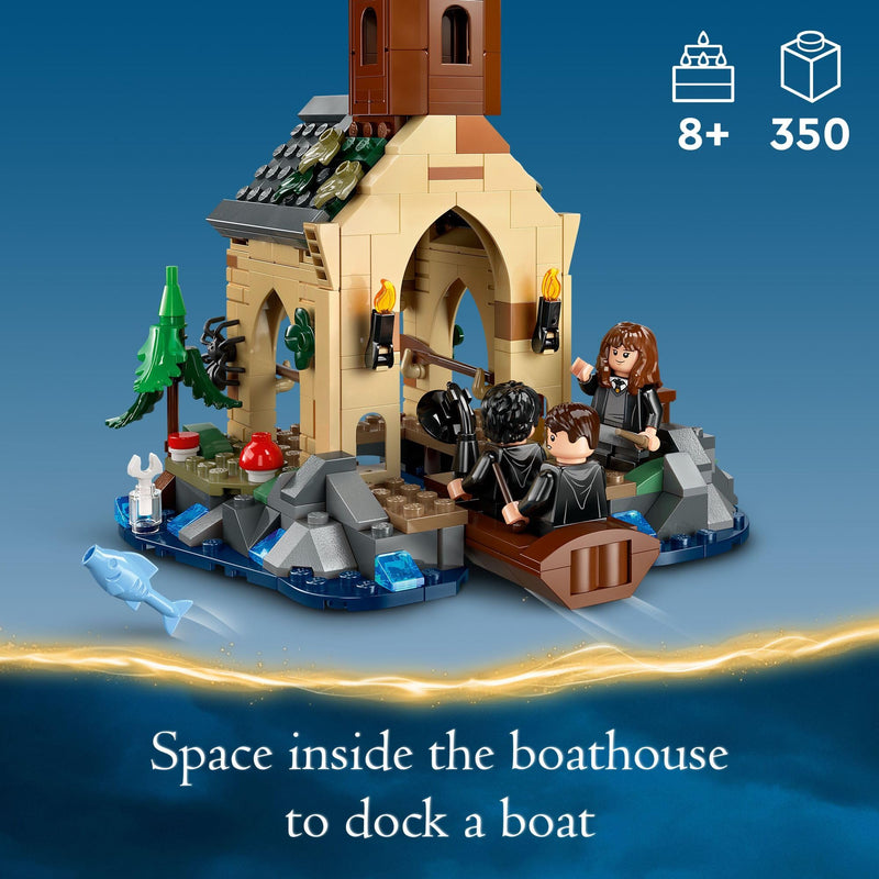 LEGO Harry Potter Hogwarts Boat House Building Toy - Harry Potter Toys for Kids, Girls & Boys, Age 8+ - Gifts for Christmas - W/ 5 Minifigures - 76426