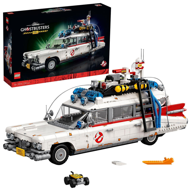 LEGO Icons Ghostbusters ECTO-1 Car Kit, Large Set for Adults, Gift Idea for Men, Women, Her, Him, Collectable Model for Display, Nostalgic Home Décor 10274