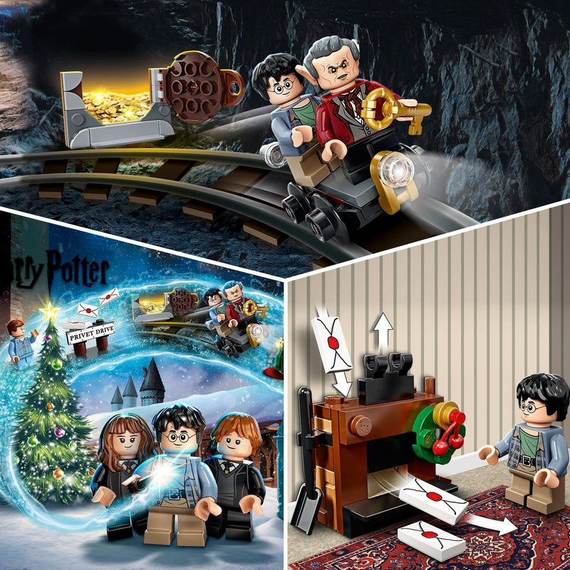 LEGO 76390 Harry Potter Advent Calendar 2021 Christmas Toys and Board Game Gift for Kids Aged 7 with 6 Minifigures