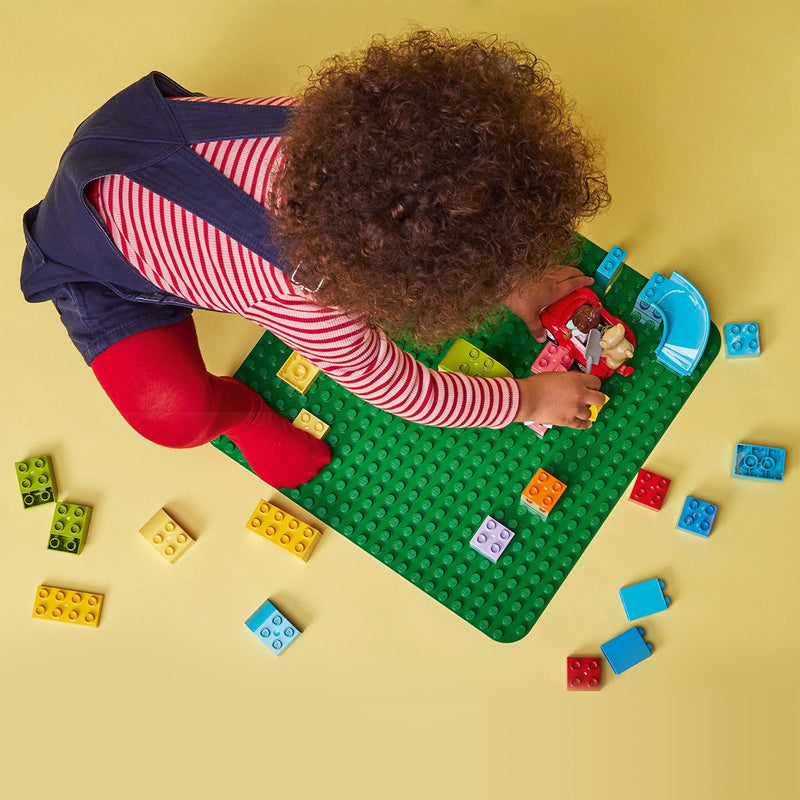 LEGO 10980 DUPLO Green Building Base Plate, Construction Toy for Toddlers and Kids, Build and Display Board