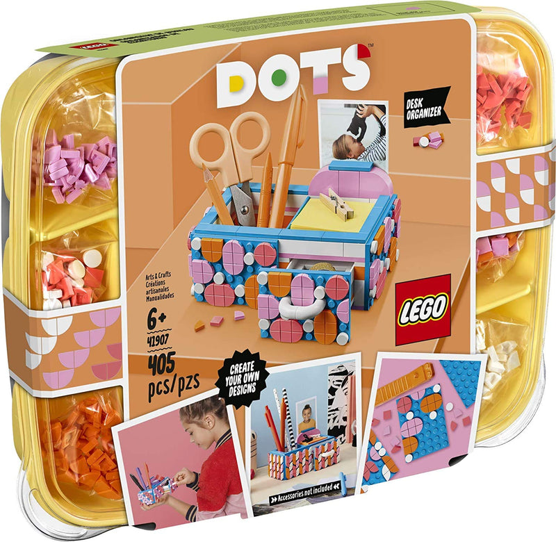 LEGO DOTS Desk Organizer 41907 DIY Craft Decorations Kit for Kids who Like Designing and Redesigning Their Own Room Decor Items to Use, Makes a Fun and Inspirational Gift, New 2020 (405 Pieces)