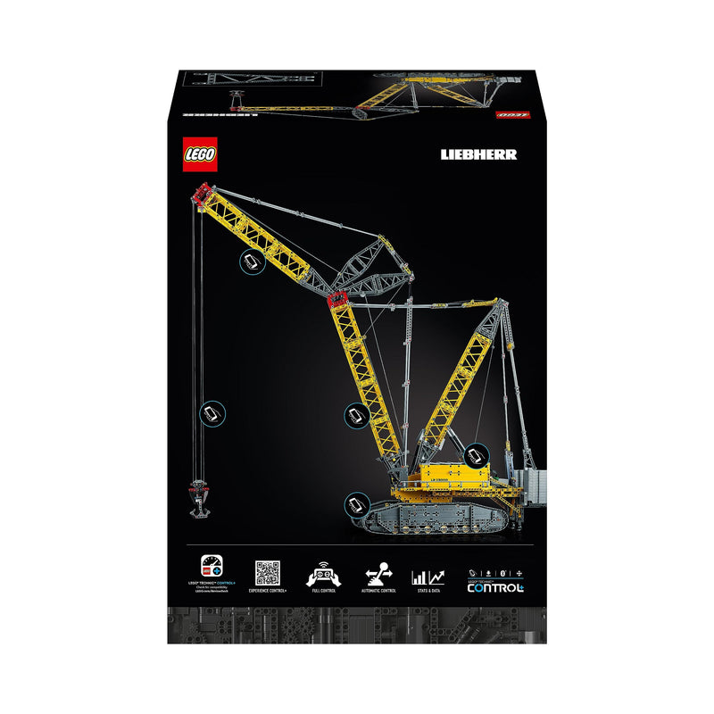 LEGO Technic Liebherr Crawler Crane LR 13000 Set, Build the Ultimate Remote Controlled Construction Vehicle with Control+ App, Winch System and Luffing Jib, Large Model for Adults, Men, Women 42146