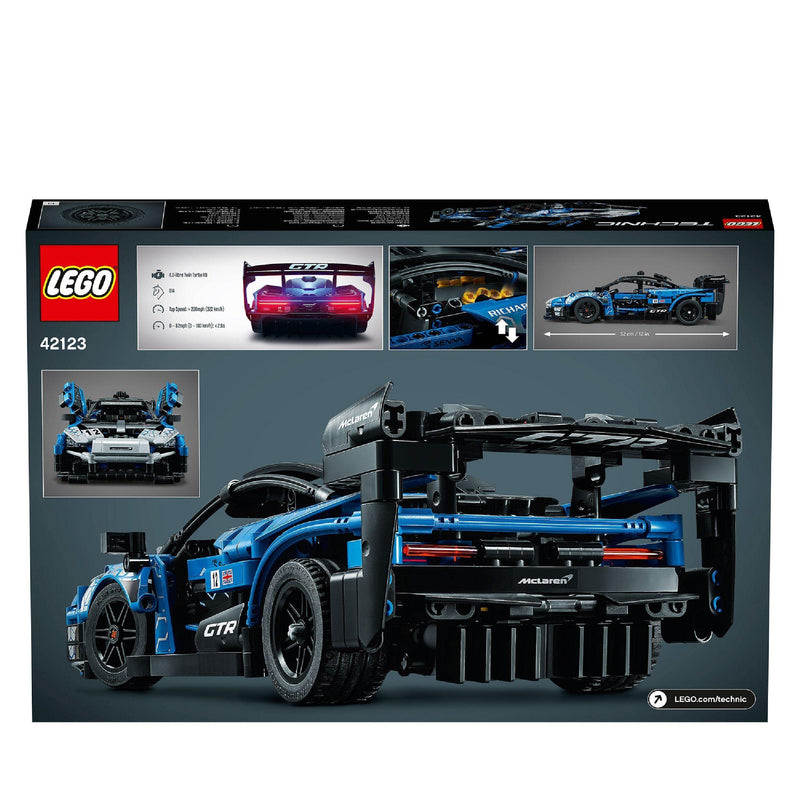 LEGO Technic McLaren Senna GTR 42123 Model Building Kit; A Great Gift for Kids, Teens and Adults Who Love Supercar Toys, Racing Cars and Collectible Display Vehicles (830 Pieces)