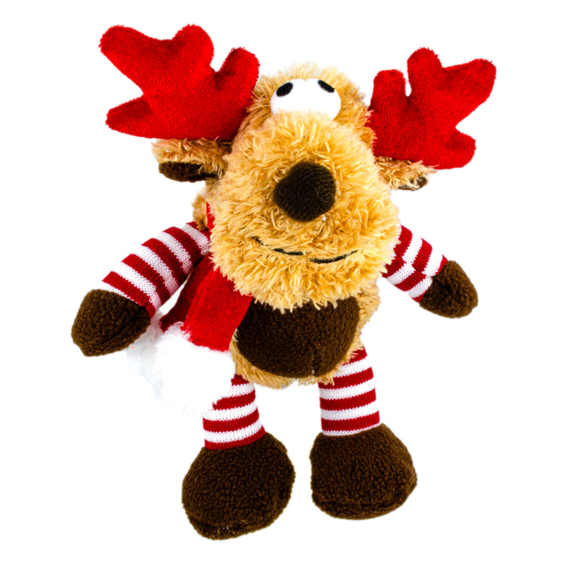 Scarlaroo Christmas Reindeer Plush Dog Toy Gift for Puppy and Small Dogs - Gift Guide