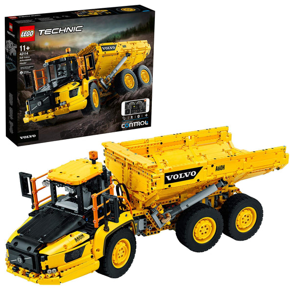 LEGO 42114 Technic 6x6 Volvo Articulated Hauler RC Truck Toy, Remote Control Car Construction Vehicle