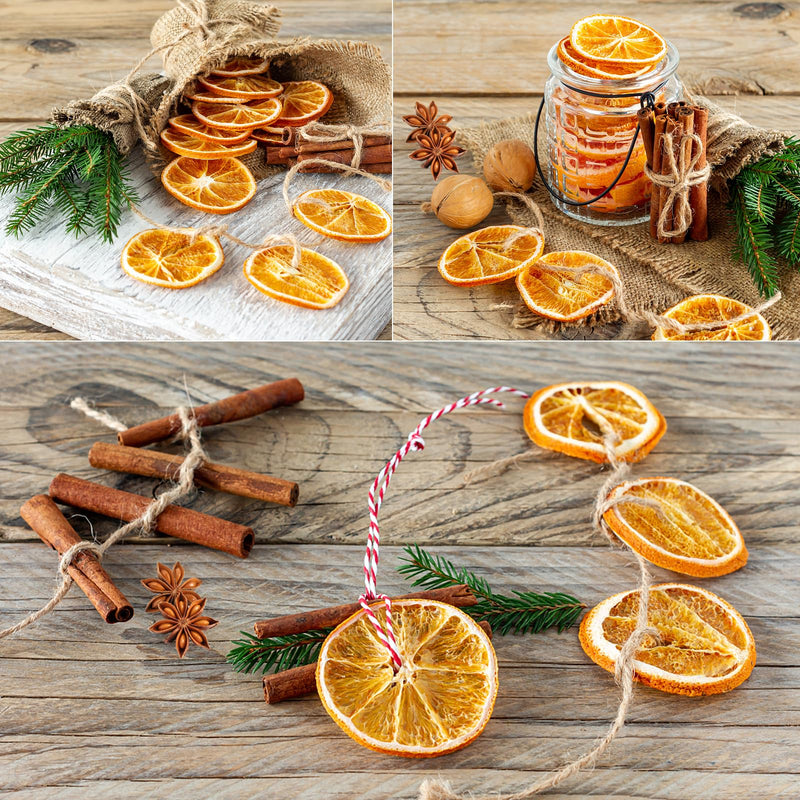 Christmas Wreath Making Supplies, 200 Pine Cones Pine Branches Set, Dried Orange Slices and Cinnamon Sticks, Star Anise, Pinecone Berries Garland Making kit for Xmas Tree Decor Fall Winter Crafts - Gift Guide