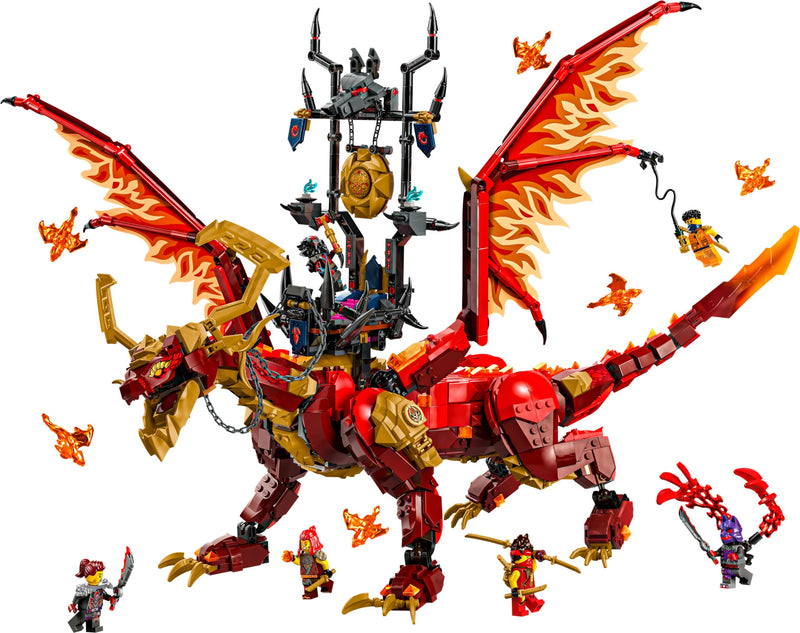 LEGO NINJAGO Source Dragon of Motion Figure Set, Ninja Adventure Toys for Boys & Girls, with 6 Minifigures Incl. Characters Kai & Arin, Dragons Rising Birthday Gift for kids and Teens 12 Plus 71822