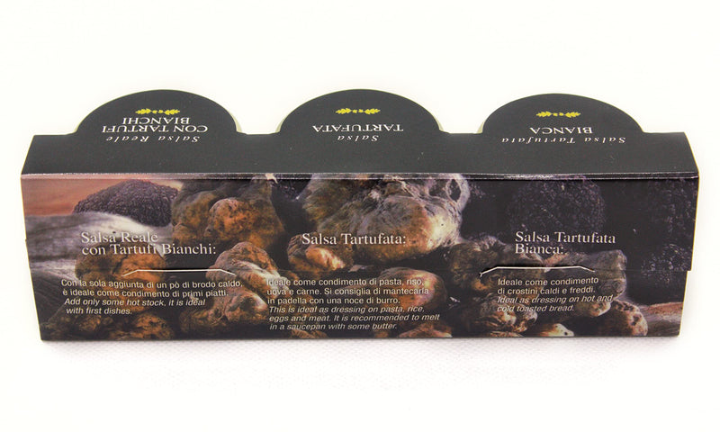 aBeiou. Trio Gourmet Truffle Sauces - white truffle sauce, black truffle sauce, royal sauce - 90g (3x30g) extra gourmet assortment 100% Italian sauce ready to use ideal haute cuisine ideal for gifts - Gift Guide