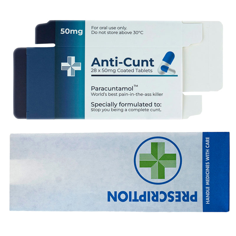 Funny Joke Pill Box Prank Gag Gifts for Men Funny Valentines Gifts for Him Secret Santa Novelty Stocking Filler Birthday Gifts for Women Rude Silly Presents for Boyfriend Dad (Anti-C*nt) - Gift Guide