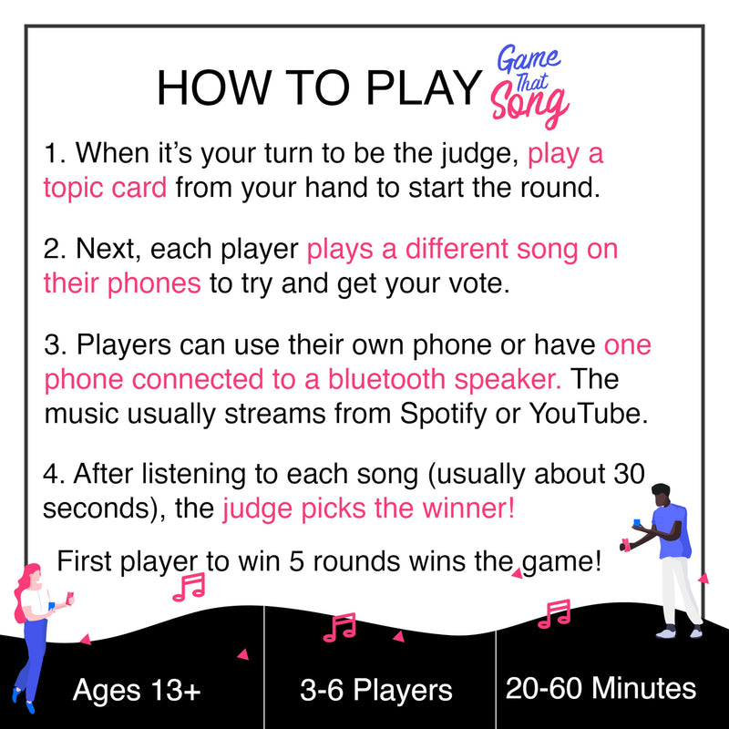 Game That Song - Fun Music Games for Game Night, Exciting Board Games for Adults - Perfect Adult Games and Party Games, Great Gifts for Music Lovers, Couples Game, Stocking Stuffers for Adults