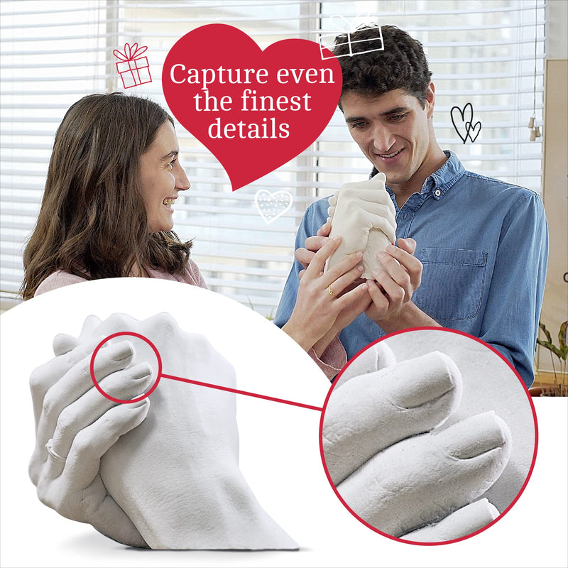 Niimo 'I Love You' Couples Hand Casting Kit - Skin-Safe Hand Cast Kit, Couples Hand Mold Casting Kit, Wedding Gifts for Couple, Personalised Gifts for Couples Unique