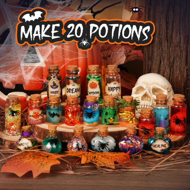 DECOHOME Mystery Potions Kit for Kids, 20 Magic Mix Wizard Potion Bottles, Craft Toys Creative Christmas Birthday Gifts for Boys & Girls Age 6 7 8 9 10+ - Gift Guide