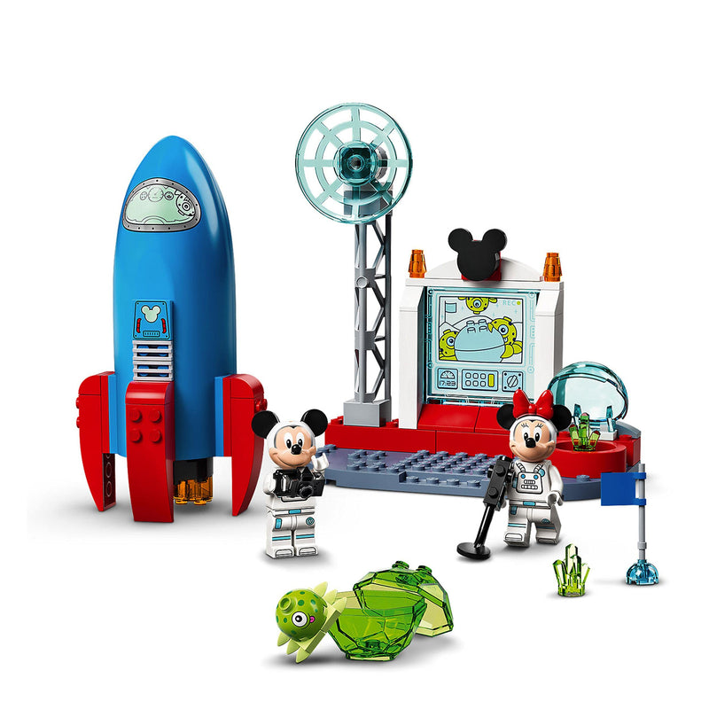 LEGO 10774 Disney Mickey Mouse and Friends Minnie Mouse’s Space Rocket Building Toy with Figures, Gifts for 4 Plus Year Old Girls & Boys