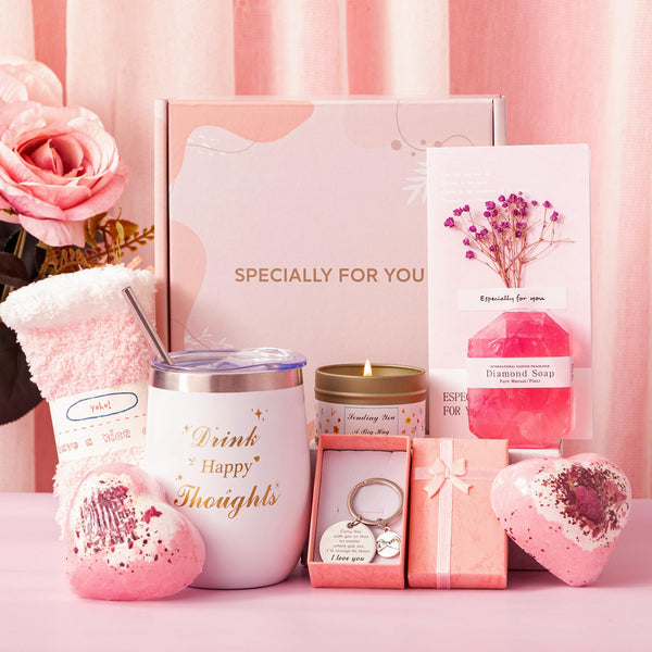 Birthday Gifts for Women,Unique Birthday Hampers Pamper Gift Box for Her,Self Care Package Relaxation Spa Bath Set for Her, Wellbeing Get Well Soon Christmas Gifts Ideas for Siste,Best Friend, Mum