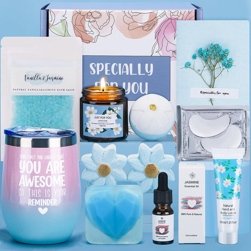 Bath Sets Pamper Gifts for Women, Unique Skin Care Self Care package for Her Relaxation Spa Sets for Women Gifts, Birthday Hamper Wellbeing Get Well Soon Gifts Ideas for Women Best Friend, Mum, Sister - Gift Guide