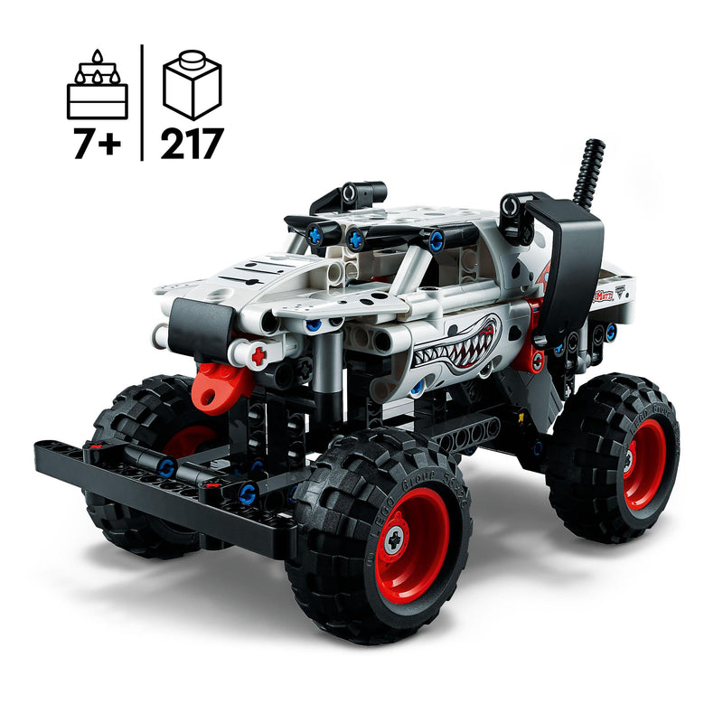 LEGO Action Vehicle Bundle: City Fire Rescue Boat (60373) and Technic Monster Jam Monster Mutt Dalmatian (42150), Includes Floating Toy Boats & Pull-Back Truck, Easter Gift Idea for Boys and Girls