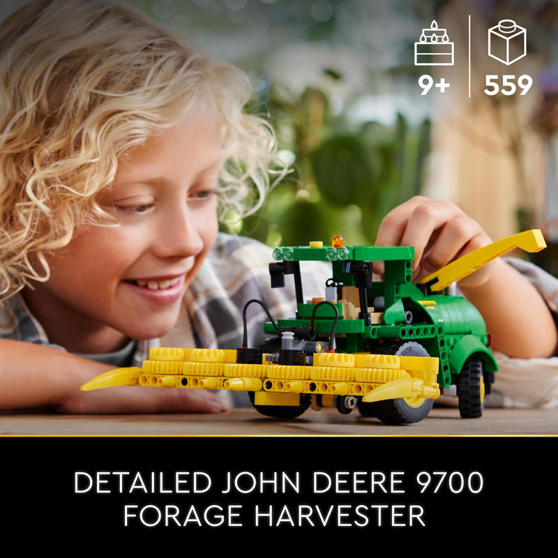 LEGO Technic John Deere 9700 Forage Harvester, Tractor Toy for Kids, Farm Set, Vehicle Model Building Kit with Realistic Functions for Imaginative Play, Gift for Boys and Girls Aged 9 Plus 42168