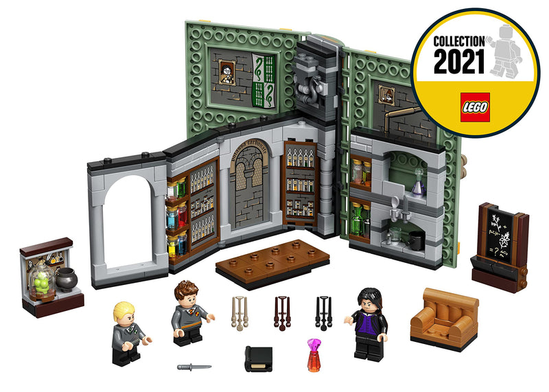 LEGO 76383 Harry Potter Hogwarts Moment: Potions Class, Collectible Book Toy for Kids, Travel Case, Portable Playset Gift Idea