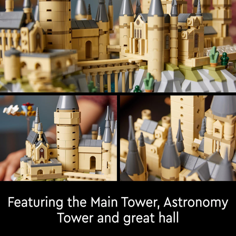 LEGO Harry Potter Hogwarts Castle and Grounds - Collectible Set for Adults incl. Main & Astronomy Towers, Great Hall, Chamber of Secrets & Architect Minifigure - 76419