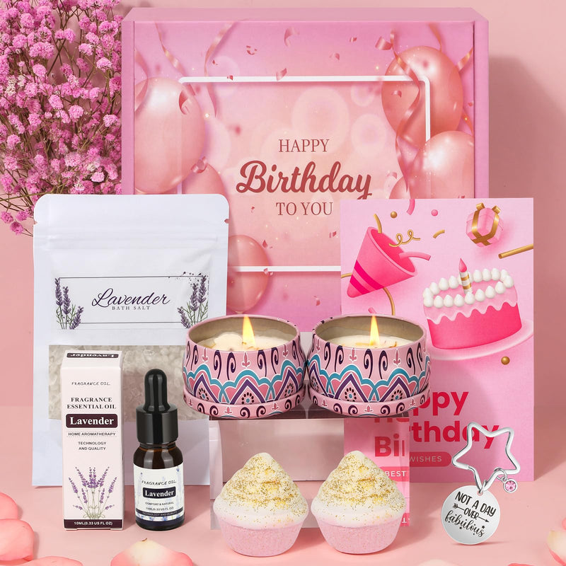 Pamper Gifts for Women, Birthday Gifts, Pamper Sets Hamper for Women, Mum, Mother, Friend, Sister, Wife, Her, Self Care Relaxation Spa, Relax Bath Gift Birthday Presents for Women